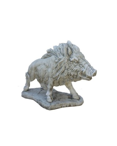 Statue décorative extérieure en pierre Sanglier