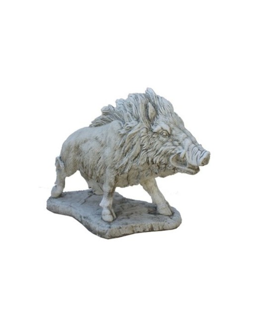 Statue décorative extérieure en pierre Sanglier