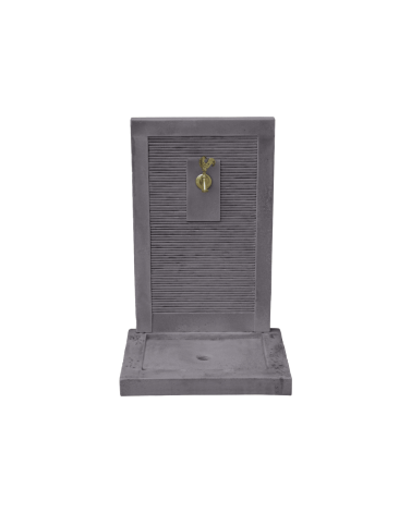 Fontaine extérieure décorative grise pour jardin