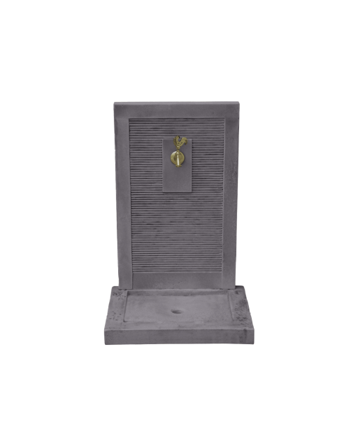 Fontaine extérieure décorative grise pour jardin