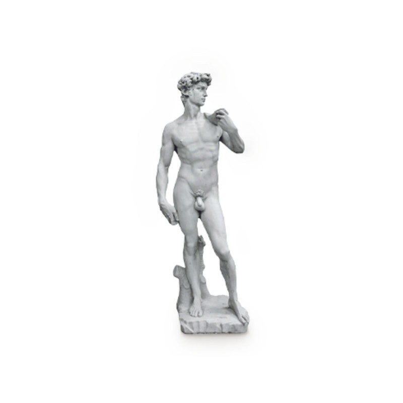 Statue de Jardin en Pierre Homme David Michel-Ange Statue de Jardin en Pierre Homme David Michel-Ange