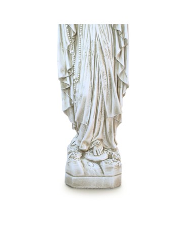 Statue de Jardin en Pierre La vierge Marie Notre Dame de Lourdes