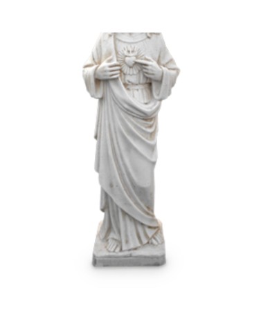Statue de Jardin en Pierre Sacré-Coeur De Jésus