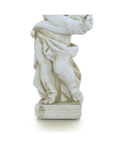 Statue de Jardin en Pierre Garçon Au Printemps