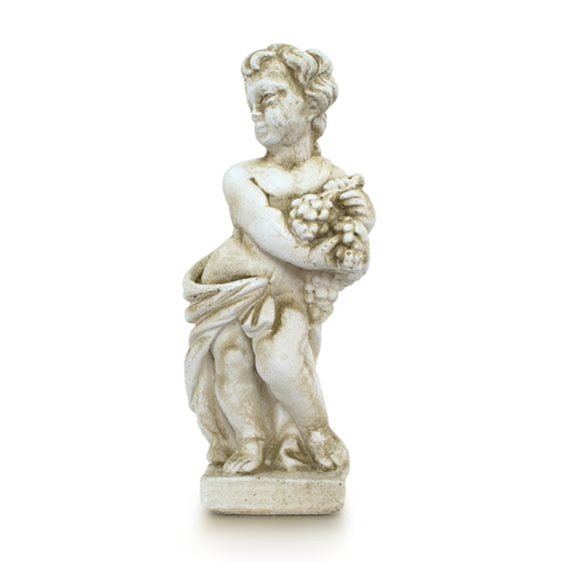 Statue de Jardin en Pierre Garçon Automne H.50 cm