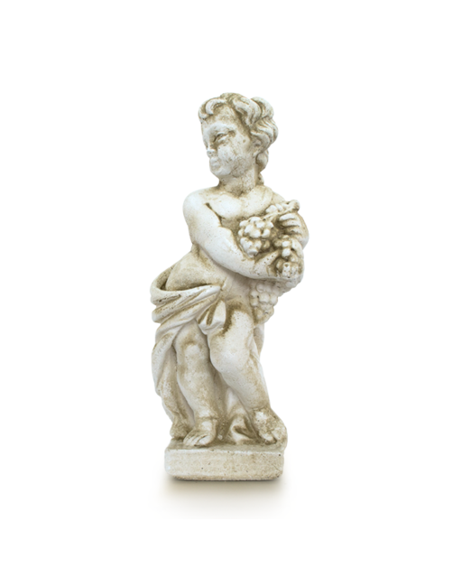 Statue de Jardin en Pierre Garçon A l'Automne