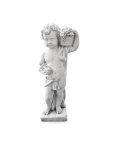 Statue de Jardin en Pierre Chérubin à l'Automne H.50 cm