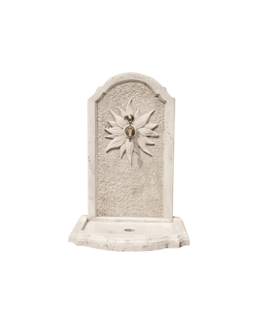 Fontaine extérieure décorative pour jardin avec motif fleur