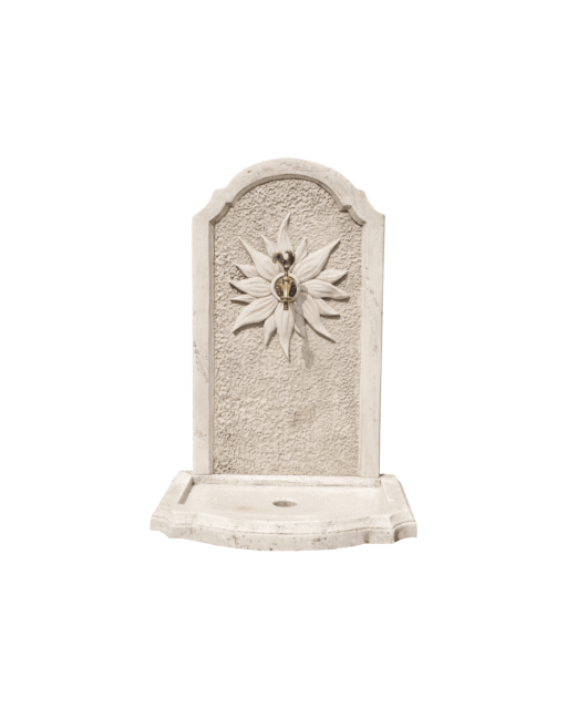 Fontaine extérieure décorative pour jardin avec motif fleur