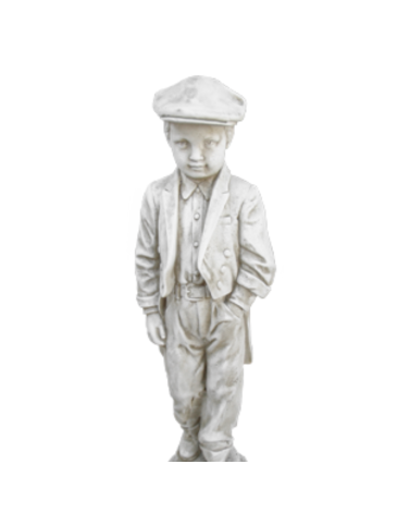 Statue de Jardin en Pierre Jeune Homme en Costume H.105 cm