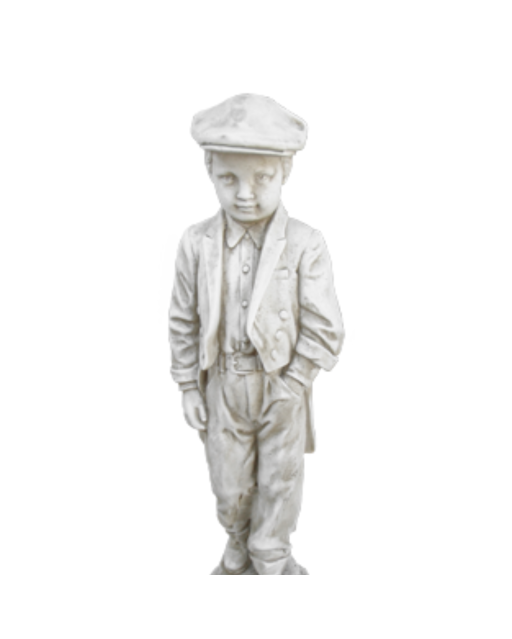 Statue de Jardin en Pierre Jeune Homme en Costume H.105 cm