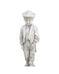 Statue de Jardin en Pierre Jeune Homme en Costume H.105 cm Statue de Jardin en Pierre Jeune Homme en Costume H.105 cm