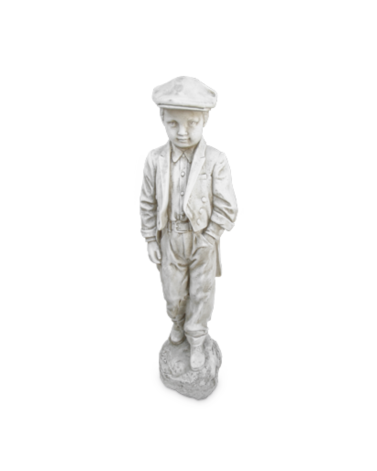 Statue de Jardin en Pierre Jeune Homme en Costume