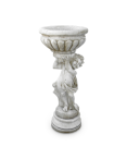 Statue de Jardin en Pierre Fille Vase pour Fleurs H.95 cm Statue de Jardin en Pierre Fille Vase pour Fleurs H.95 cm