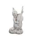 Statue de Jardin en Pierre Nain et son Violon H.54 cm