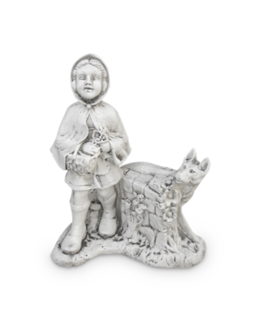 Statue de Jardin en Pierre Le Petit Chaperon Rouge