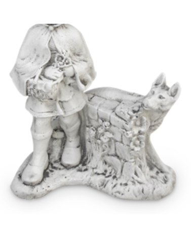 Statue de Jardin en Pierre Le Petit Chaperon Rouge