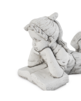 Statue de Jardin en Pierre Fille Lisant un Livre H.47 cm