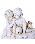 Statue de Jardin en Pierre Enfants Enlacés H.50 cm