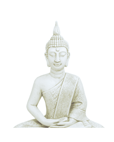 Statue de Jardin en Pierre Bouddha Assis