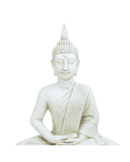 Statue de Jardin en Pierre Bouddha Assis H.66 cm