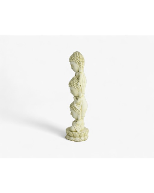 Statue de Jardin en Pierre Colonne de Bouddha H.90 cm