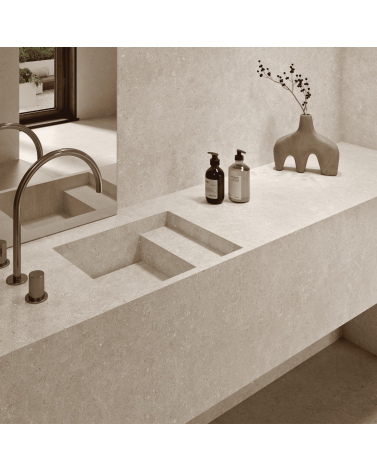 Carrelage Intérieur Effet Pierre Beige 60 x 60 Rectifié