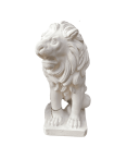 Statue de Jardin en Pierre Lion regard à droite H.70 cm