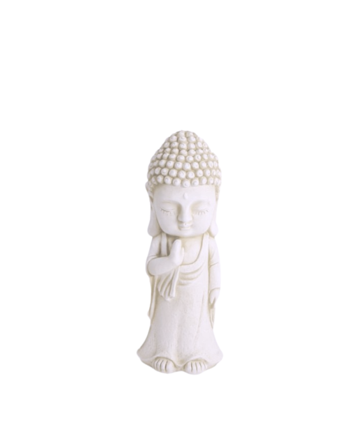 Statue de Jardin en Pierre Petit Bouddha H.50 cm