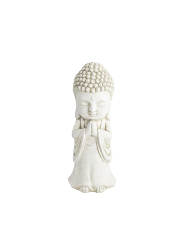 Statue de Jardin en Pierre Bouddha Priant H.50 cm