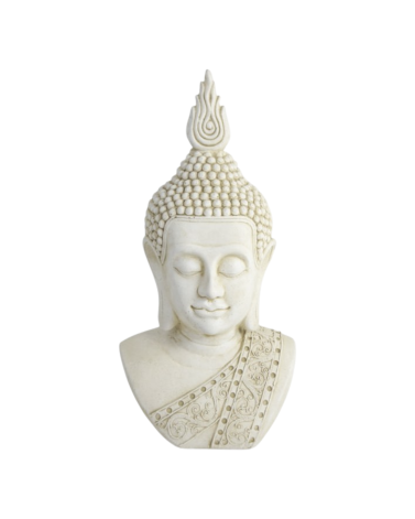 Statue de Jardin en Pierre Tête de Bouddha H.50 cm