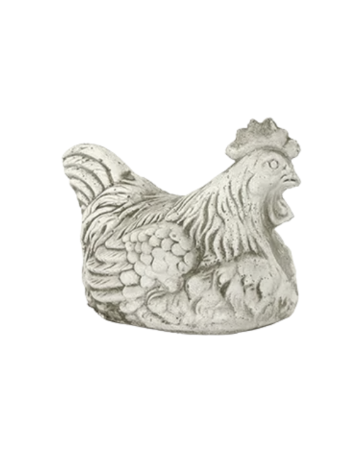 Statue de Jardin en Pierre Poule H.56 cm