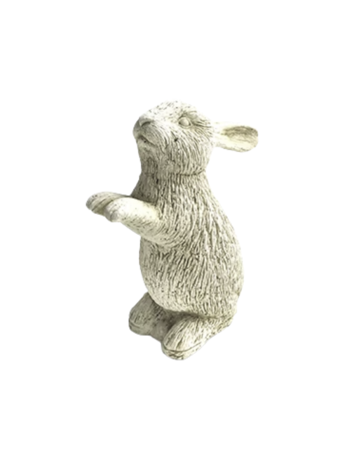 Statue de Jardin en Pierre Lapin Debout H.27 cm