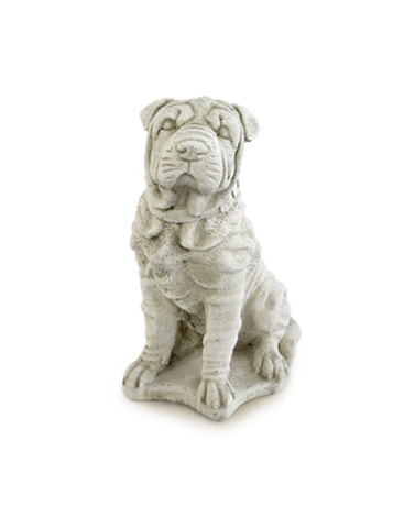 Statue de Jardin en Pierre Sharpei H.58 cm