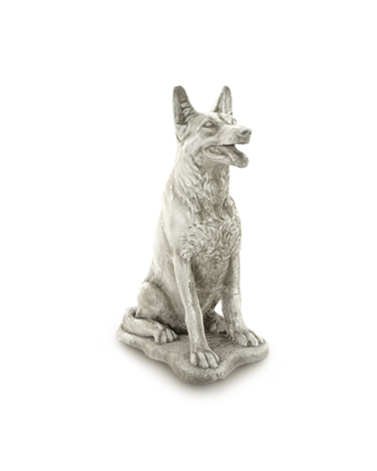 Statue de Jardin en Pierre Chien Malinois H.75 cm