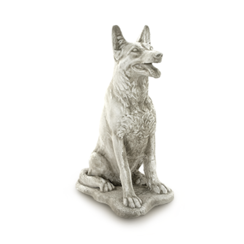 Statue de Jardin en Pierre Chien Malinois H.75 cm