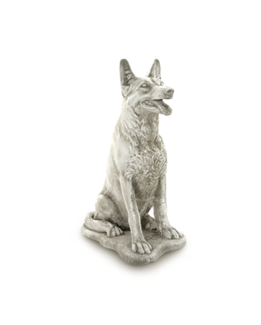 Statue de Jardin en Pierre Chien Malinois H.75 cm