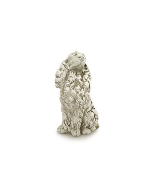 Statue de Jardin en Pierre Chien Cocker H.42 cm
