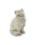 Statue de Jardin en Pierre Chat Assis H.45 cm