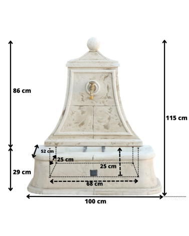 Fontaine de Jardin en Pierre Auteuil